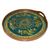 Painted glass tray, 'Turquoise Sky' - Painted glass tray (image 2a) thumbail