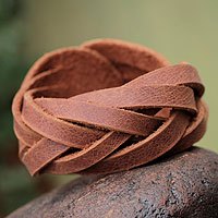 Leather wristband bracelet,