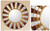 Reverse painted glass mirror, 'Solar Red Infinite' - Reverse painted glass mirror thumbail
