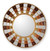 Reverse painted glass mirror, 'Solar Red Infinite' - Reverse painted glass mirror (image 2a) thumbail