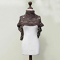 Alpaca blend capelet,