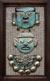 Copper and bronze wall art, 'Moche Masks' - Copper and bronze wall art (image 2a) thumbail