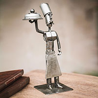 Recycled metal sculpture Master Chef Peru