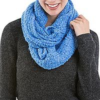 Alpaca blend infinity scarf,