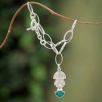 Chrysocolla charm bracelet,