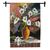 Wool tapestry, 'San Pedro Lilies' - Handwoven Wool Floral Tapestry from Peru thumbail