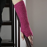 Alpaca blend fingerless mitts,