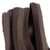 Leather accent travel case, 'Earth Textures' - Men's Leather Accent Brown Cotton Travel Case (image 2e) thumbail