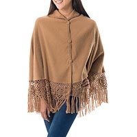 Alpaca blend cape,