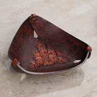 Leather catch-all,