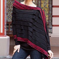 100% alpaca poncho,