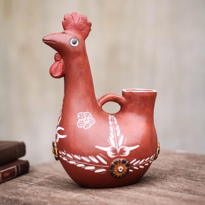 Ceramic vase, Quinua Red Rooster