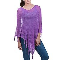 Alpaca blend poncho,