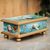 Reverse painted glass box, 'Manatee Family' - Reverse Painted Glass Gilded Jewelry Box thumbail