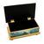 Reverse painted glass box, 'Manatee Family' - Reverse Painted Glass Gilded Jewelry Box (image 2b) thumbail
