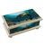 Reverse painted glass box, 'Sea Turtle' - Reverse Painted Glass Jewelry Box (image 2a) thumbail