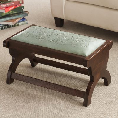 Mohena and leather bench, Beauty