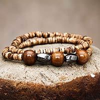 Ceramic stretch bracelets,