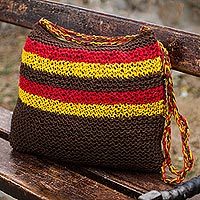 Jute shoulder bag,