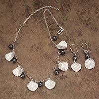 Hematite jewelry set,