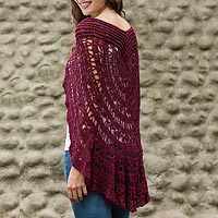 100% alpaca capelet,