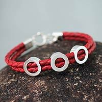Leather wristband bracelet,