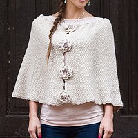 Alpaca blend capelet,