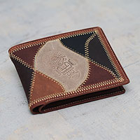 Men s leather wallet Beige Tumi Peru