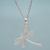 Sterling silver pendant necklace, 'Quechua Dragonfly' - Andean Sterling Silver Filigree Pendant Necklace thumbail