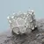 Sterling silver band ring, 'Filigree Hearts' - Artisan Crafted Sterling Silver Filigree Band Ring from Peru thumbail