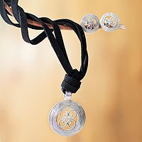 Sterling silver jewelry set,
