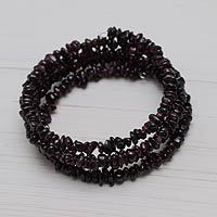 Garnet wrap bracelet,