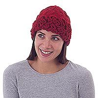 100% alpaca hat,
