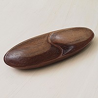 Wood appetizer dish,