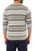 Men's 100% alpaca sweater, 'Mountain Mist' - Knitted Grey 100% Alpaca Wool Men's Sweater (image 2b) thumbail