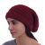 Alpaca blend hat, 'Andean Cherry' - Hand Knit Cherry Red Alpaca Blend Beanie Hat (image 2a) thumbail