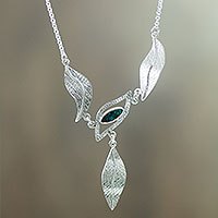 Chrysocolla Y necklace,