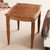 Mohena and leather accent table, 'Honey' - Artisan Crafted Hardwood and Leather Accent Table from Peru thumbail