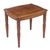 Mohena and leather accent table, 'Honey' - Artisan Crafted Hardwood and Leather Accent Table from Peru (image 2c) thumbail