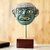 Copper and bronze sculpture, 'Man from Sipan' - Pre-Hispanic Sipan Mask Copper and Bronze Sculpture thumbail