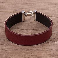 Leather wristband bracelet,