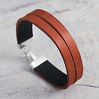 Leather wristband bracelet,