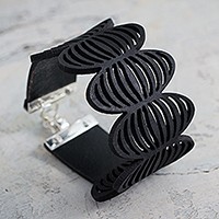 Leather wristband bracelet,