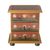 Painted glass jewelry box, 'Glorious Rose' - Artisan Crafted Painted Glass Wood Jewelry Box (image 2c) thumbail