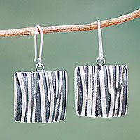 Sterling silver dangle earrings,