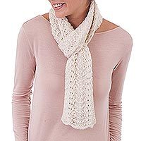 100% alpaca scarf,