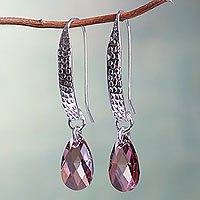 Sterling silver dangle earrings,
