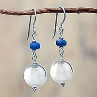 Sodalite dangle earrings,