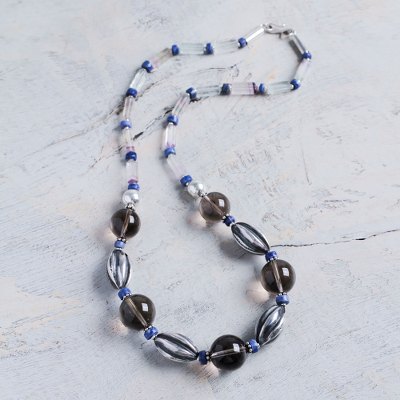 Multigem beaded necklace, Andean Whisper