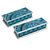 Reverse painted glass boxes, 'Azure Dawn' (pair) - 2 Blue and Turquoise Reverse Painted Glass Boxes from Peru (image 2a) thumbail